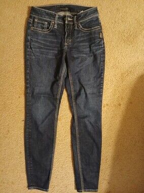 Silver Jeans Dark Indigo Skinny Jeans